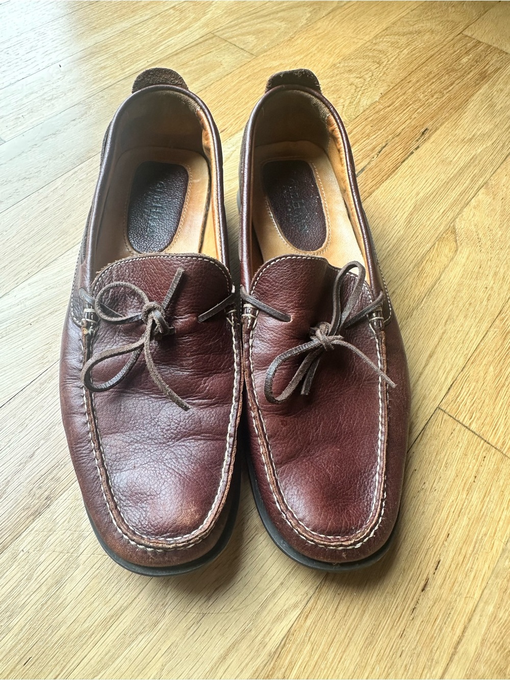 VTG Cole Haan Brown Leather Loafer Moccasin-Style Slip-Ons